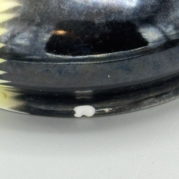 Prov SXE Germany Rd Porcelain Trinket Vanity Dish Handpainted Oriole Bird READ - Picture 8 of 13